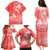 Polynesia Sea Turtle Couple Family Matching Puletasi Dress and Hawaiian Shirt Happy Valentine Day Red LT05 - Polynesian Pride