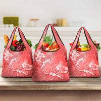 Polynesia Sea Turtle Couple Grocery Bag Happy Valentine Day Red LT05 3-pack One Size Red - Polynesian Pride
