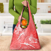Polynesia Sea Turtle Couple Grocery Bag Happy Valentine Day Red LT05 - Polynesian Pride