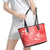 Polynesia Sea Turtle Couple Leather Tote Bag Happy Valentine Day Red LT05 - Polynesian Pride