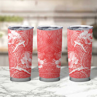 Polynesia Sea Turtle Couple Tumbler Cup Happy Valentine Day Red LT05 - Polynesian Pride