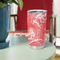 Polynesia Sea Turtle Couple Tumbler Cup Happy Valentine Day Red LT05 - Polynesian Pride