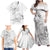 Polynesia Sea Turtle Couple Family Matching Off Shoulder Maxi Dress and Hawaiian Shirt Happy Valentine Day White LT05 - Polynesian Pride