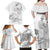 Polynesia Sea Turtle Couple Family Matching Off Shoulder Maxi Dress and Hawaiian Shirt Happy Valentine Day White LT05 - Polynesian Pride