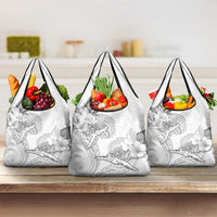 Polynesia Sea Turtle Couple Grocery Bag Happy Valentine Day White LT05 3-pack One Size White - Polynesian Pride