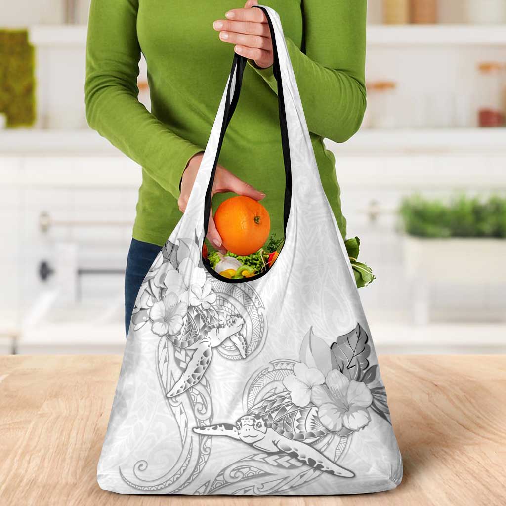 Polynesia Sea Turtle Couple Grocery Bag Happy Valentine Day White LT05 - Polynesian Pride