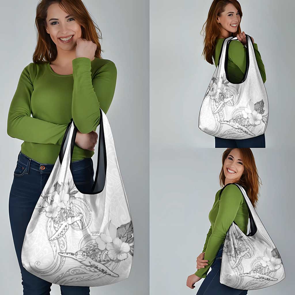 Polynesia Sea Turtle Couple Grocery Bag Happy Valentine Day White LT05 - Polynesian Pride