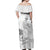 Polynesia Sea Turtle Couple Off Shoulder Maxi Dress Happy Valentine Day White LT05 - Polynesian Pride