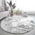 Polynesia Sea Turtle Couple Round Carpet Happy Valentine Day White LT05 - Polynesian Pride