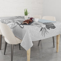 Polynesia Sea Turtle Couple Tablecloth Happy Valentine Day White LT05 - Polynesian Pride