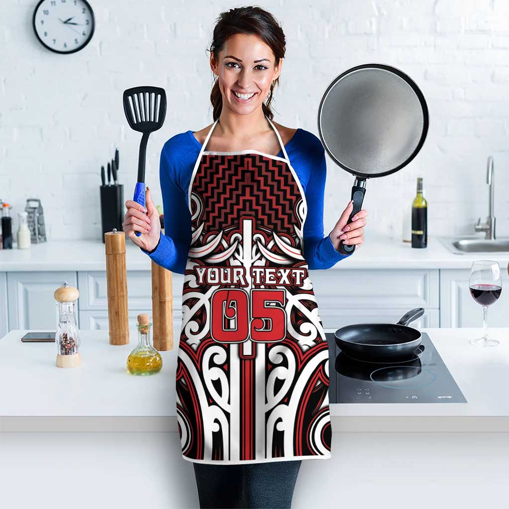 Custom Aotearoa Ngapuhi Apron Maori Tribal Pattern Mix Poutama LT05 - Polynesian Pride