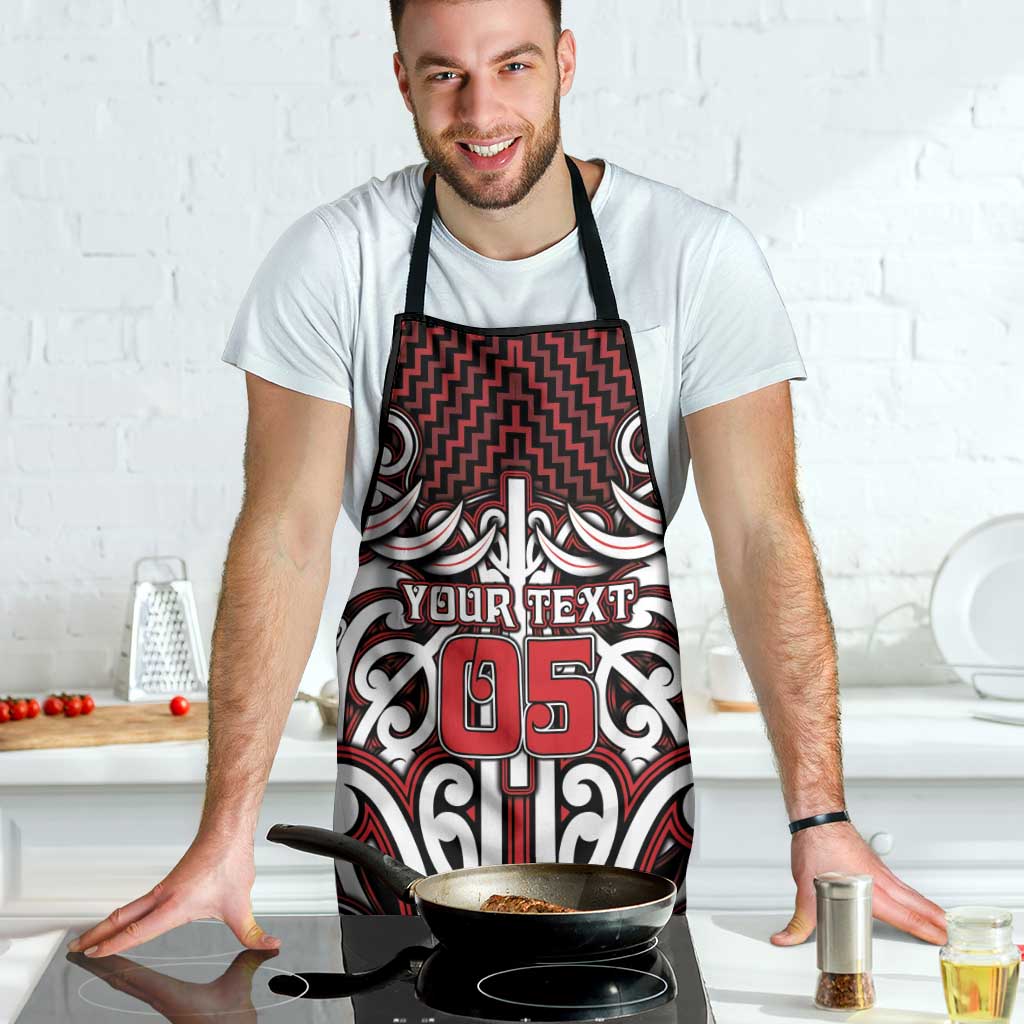 Custom Aotearoa Ngapuhi Apron Maori Tribal Pattern Mix Poutama LT05 - Polynesian Pride