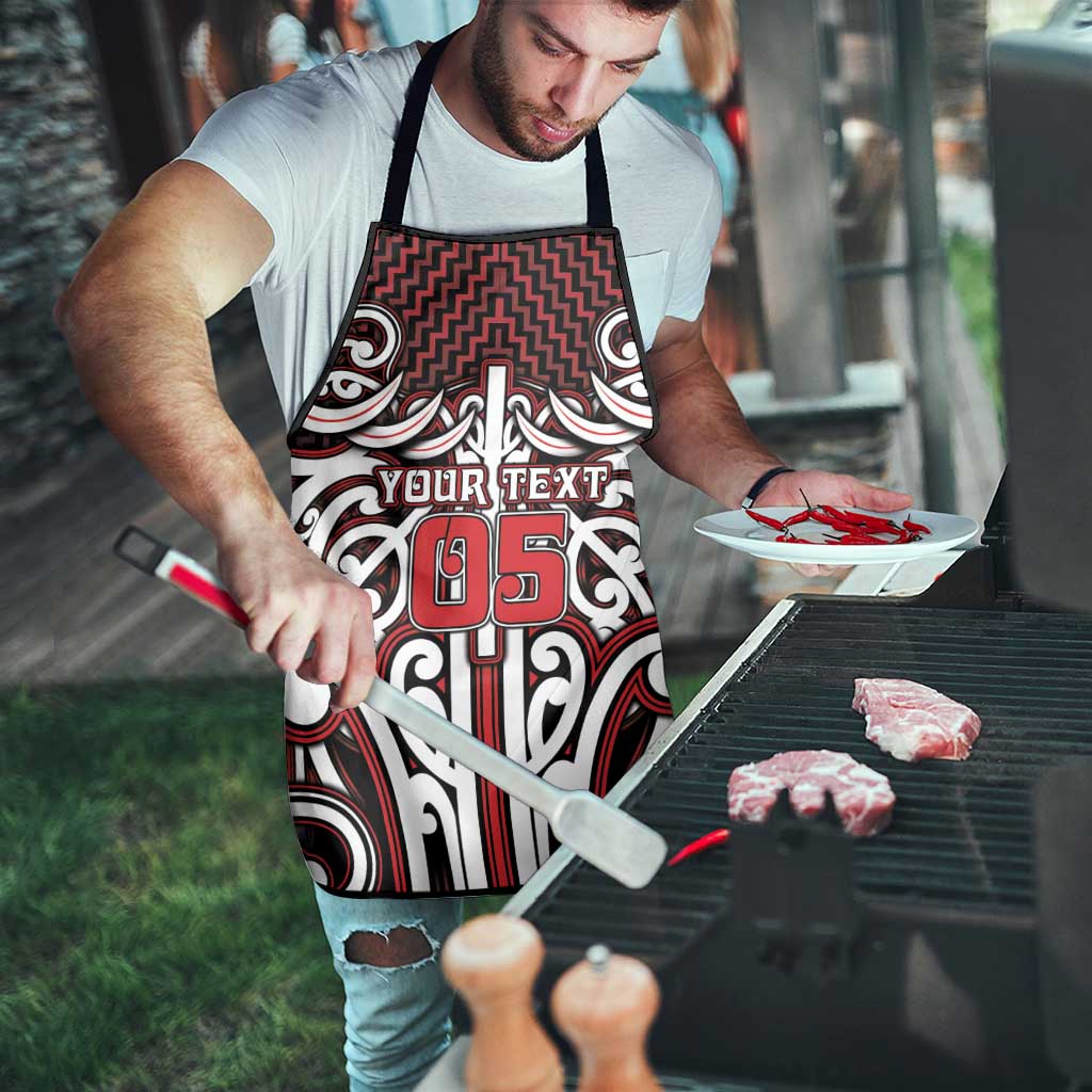 Custom Aotearoa Ngapuhi Apron Maori Tribal Pattern Mix Poutama LT05 - Polynesian Pride