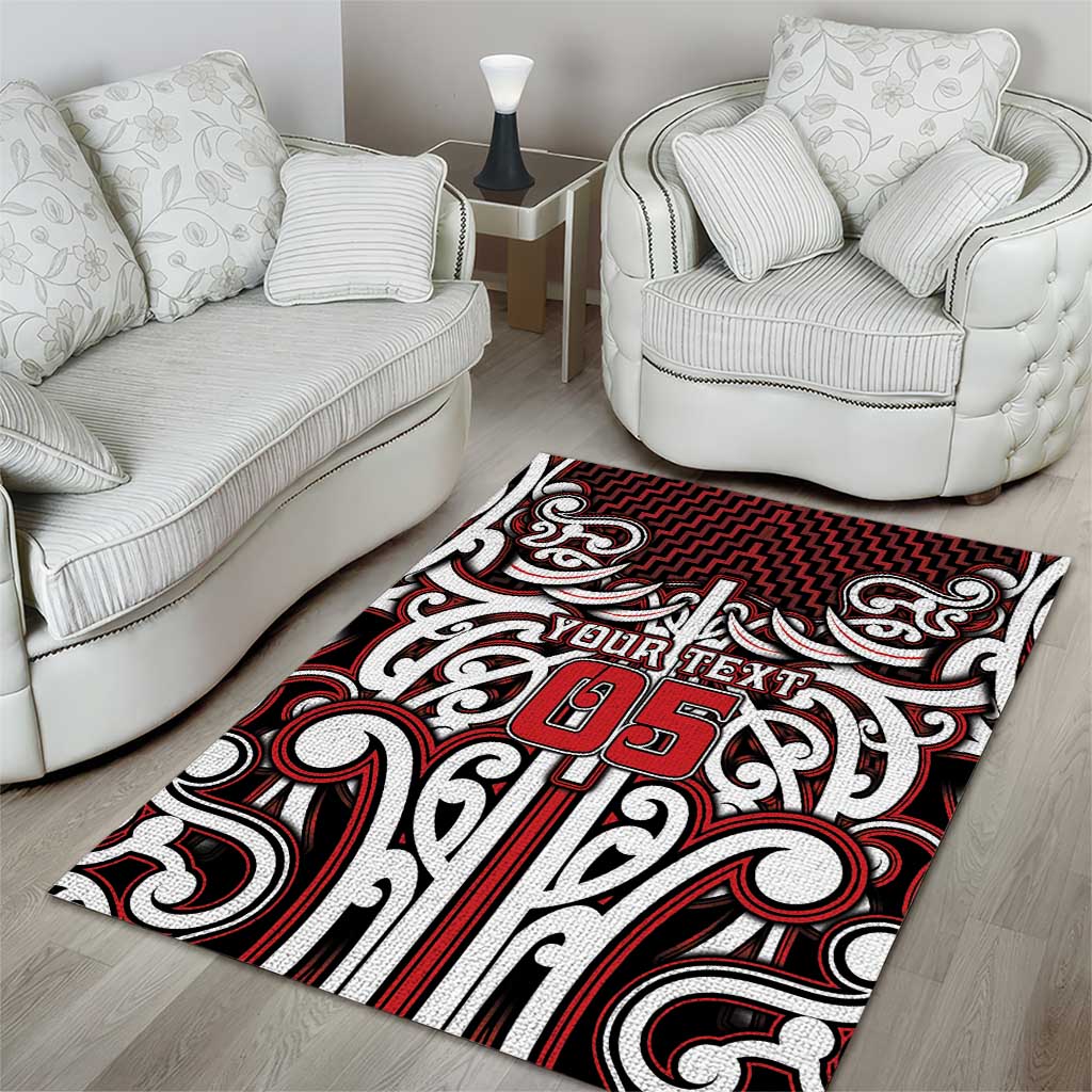 Custom Aotearoa Ngapuhi Area Rug Maori Tribal Pattern Mix Poutama LT05 - Polynesian Pride