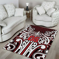 Custom Aotearoa Ngapuhi Area Rug Maori Tribal Pattern Mix Poutama LT05 - Polynesian Pride