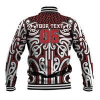 Custom Aotearoa Ngapuhi Baseball Jacket Maori Tribal Pattern Mix Poutama LT05 - Polynesian Pride