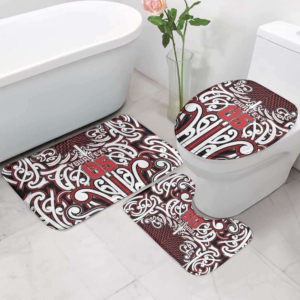 Custom Aotearoa Ngapuhi Bathroom Set Maori Tribal Pattern Mix Poutama LT05 - Polynesian Pride
