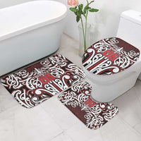 Custom Aotearoa Ngapuhi Bathroom Set Maori Tribal Pattern Mix Poutama LT05 - Polynesian Pride