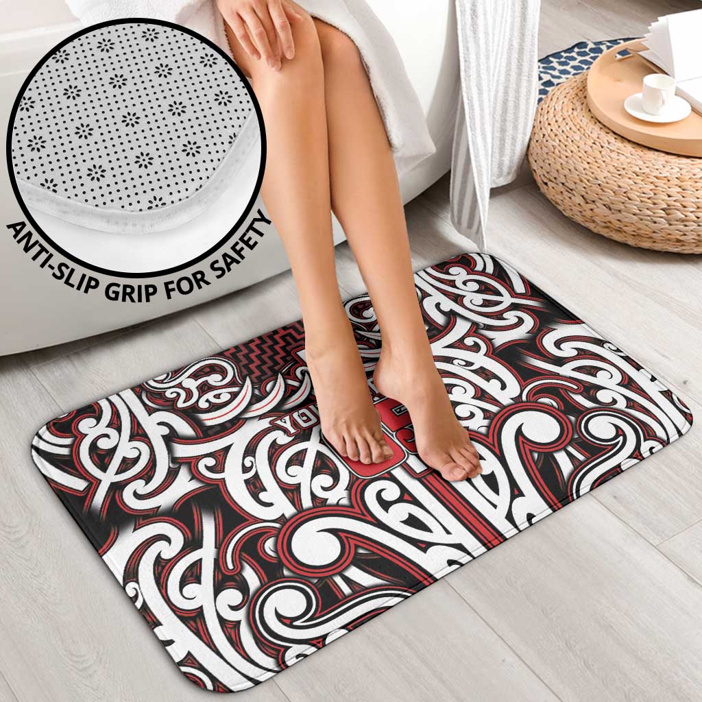 Custom Aotearoa Ngapuhi Bathroom Set Maori Tribal Pattern Mix Poutama LT05 - Polynesian Pride