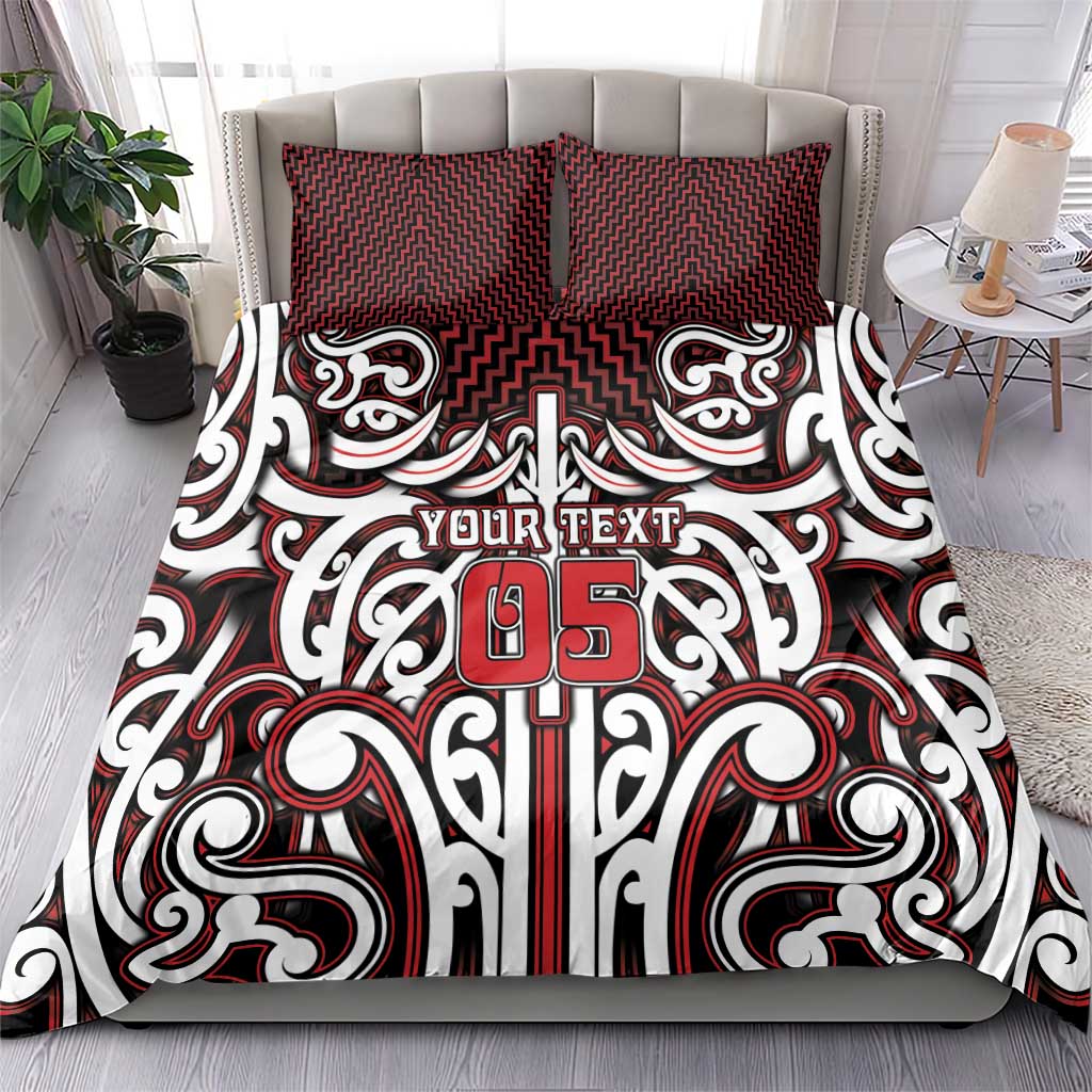Custom Aotearoa Ngapuhi Bedding Set Maori Tribal Pattern Mix Poutama LT05 - Polynesian Pride
