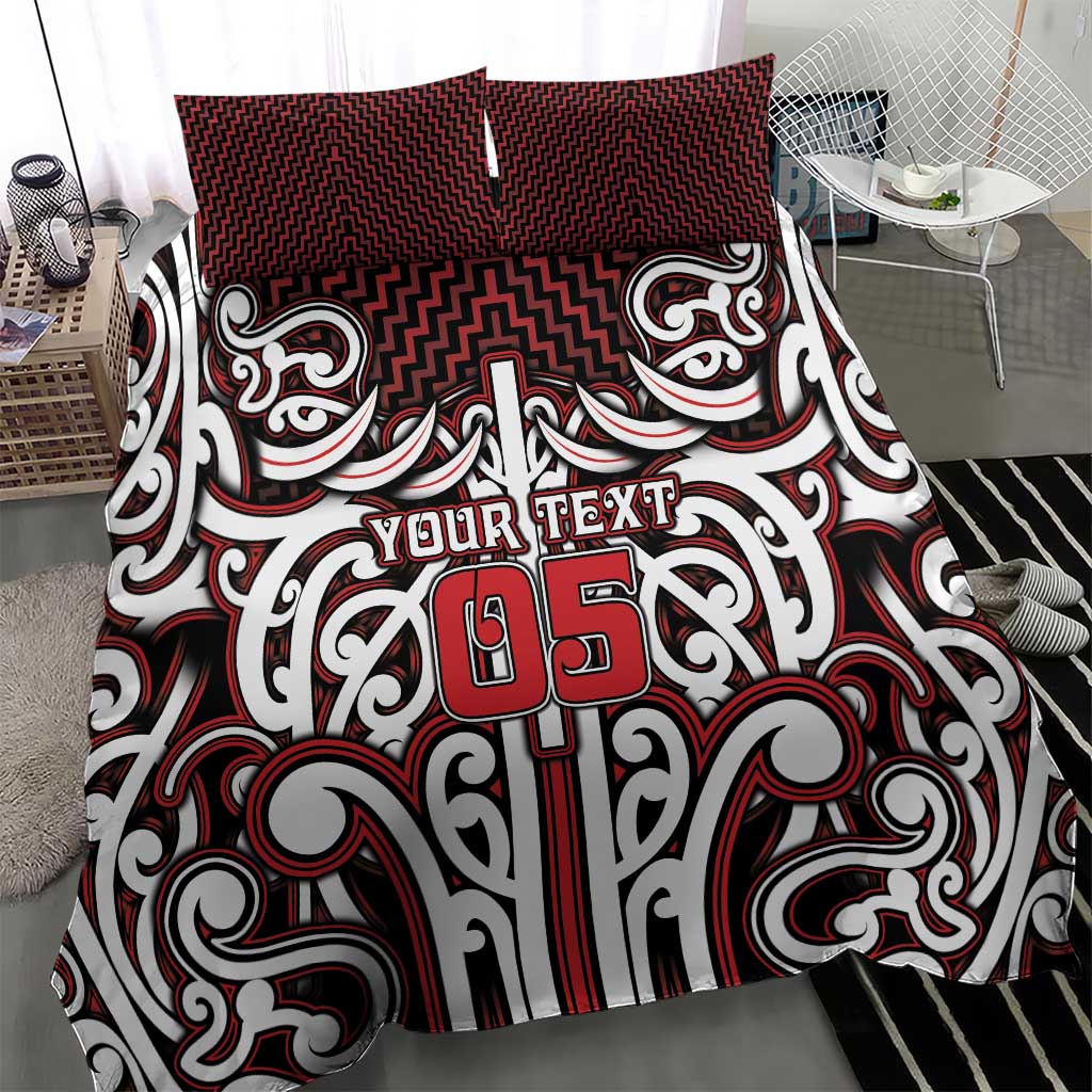 Custom Aotearoa Ngapuhi Bedding Set Maori Tribal Pattern Mix Poutama LT05 - Polynesian Pride