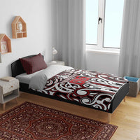 Custom Aotearoa Ngapuhi Bedding Set Maori Tribal Pattern Mix Poutama LT05 - Polynesian Pride