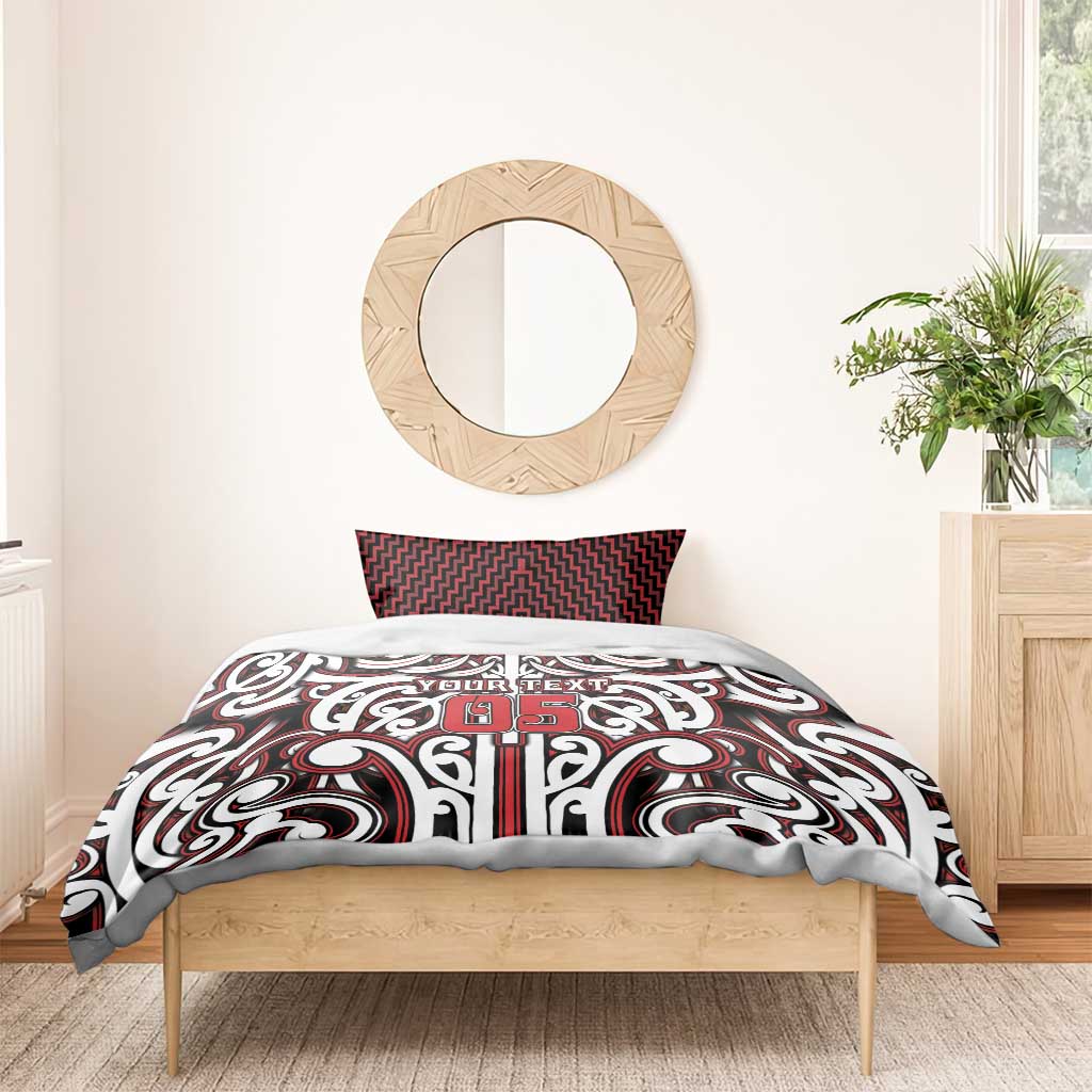 Custom Aotearoa Ngapuhi Bedding Set Maori Tribal Pattern Mix Poutama LT05 - Polynesian Pride