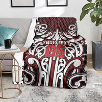 Custom Aotearoa Ngapuhi Blanket Maori Tribal Pattern Mix Poutama LT05 - Polynesian Pride
