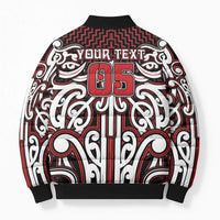 Custom Aotearoa Ngapuhi Bomber Puffer Jacket Maori Tribal Pattern Mix Poutama LT05 - Polynesian Pride