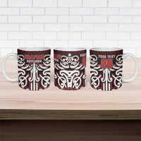 Custom Aotearoa Ngapuhi Ceramic Mug Maori Tribal Pattern Mix Poutama LT05 - Polynesian Pride