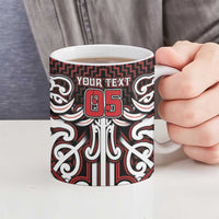 Custom Aotearoa Ngapuhi Ceramic Mug Maori Tribal Pattern Mix Poutama LT05 - Polynesian Pride
