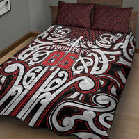 Custom Aotearoa Ngapuhi Quilt Bed Set Maori Tribal Pattern Mix Poutama LT05 - Polynesian Pride