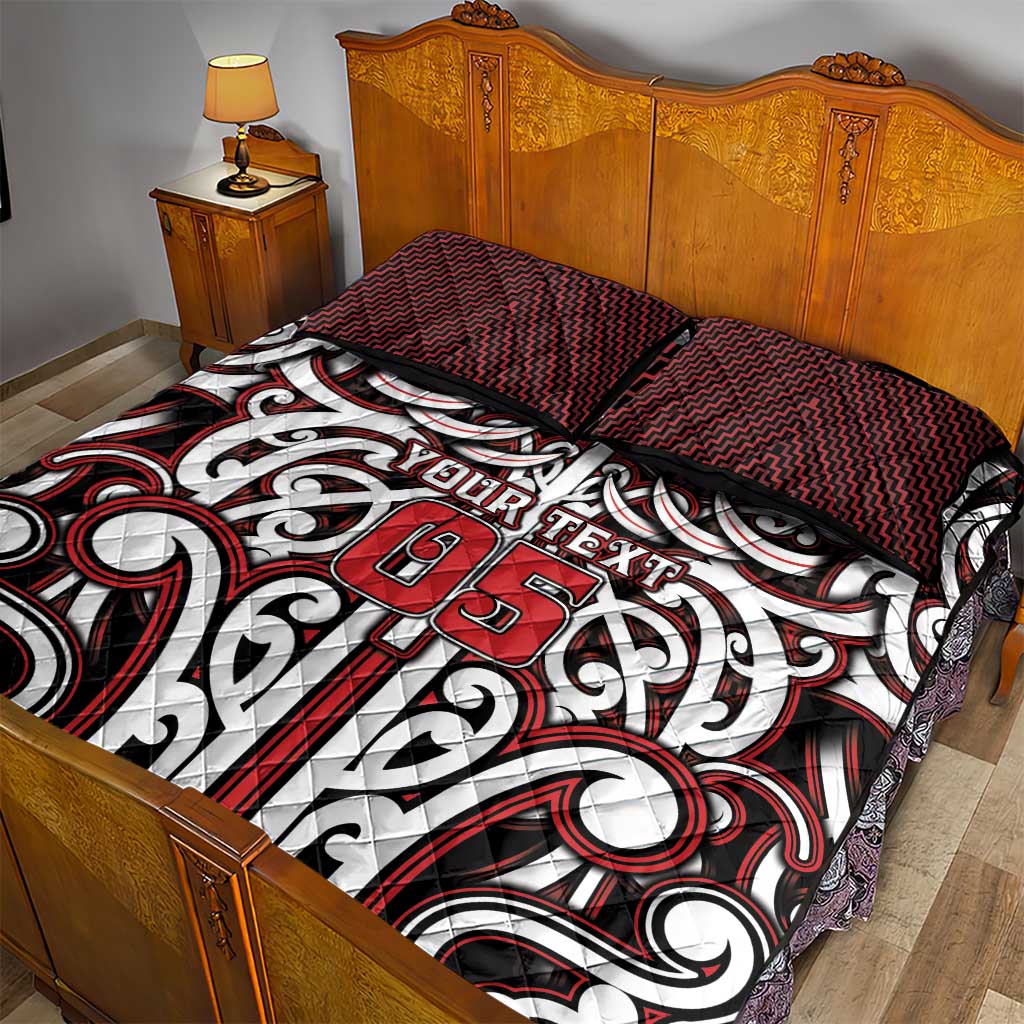 Custom Aotearoa Ngapuhi Quilt Bed Set Maori Tribal Pattern Mix Poutama LT05 - Polynesian Pride