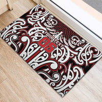 Custom Aotearoa Ngapuhi Rubber Doormat Maori Tribal Pattern Mix Poutama LT05 - Polynesian Pride