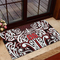 Custom Aotearoa Ngapuhi Rubber Doormat Maori Tribal Pattern Mix Poutama LT05 - Polynesian Pride