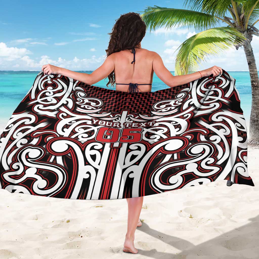 Custom Aotearoa Ngapuhi Sarong Maori Tribal Pattern Mix Poutama LT05 - Polynesian Pride