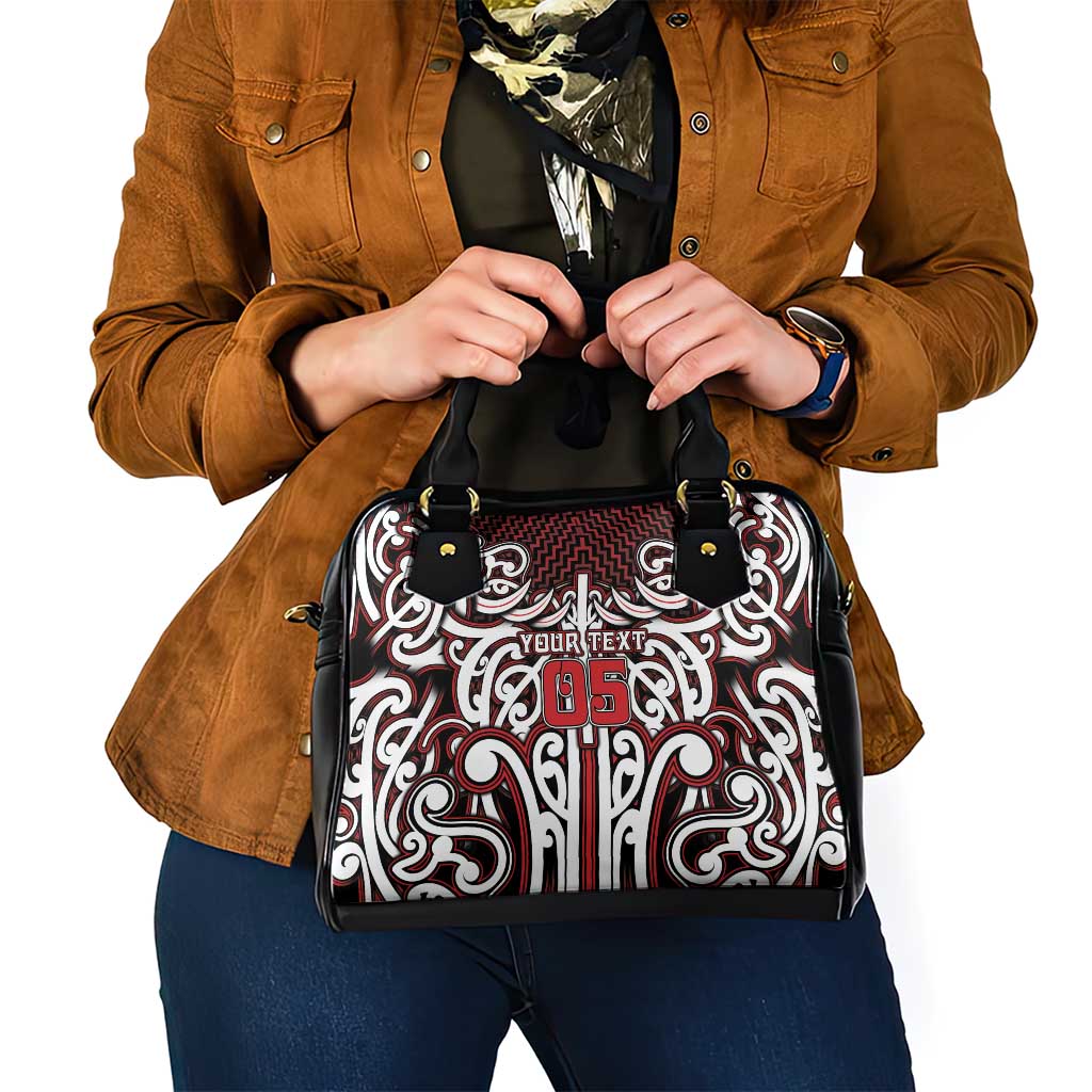 Custom Aotearoa Ngapuhi Shoulder Handbag Maori Tribal Pattern Mix Poutama LT05 - Polynesian Pride