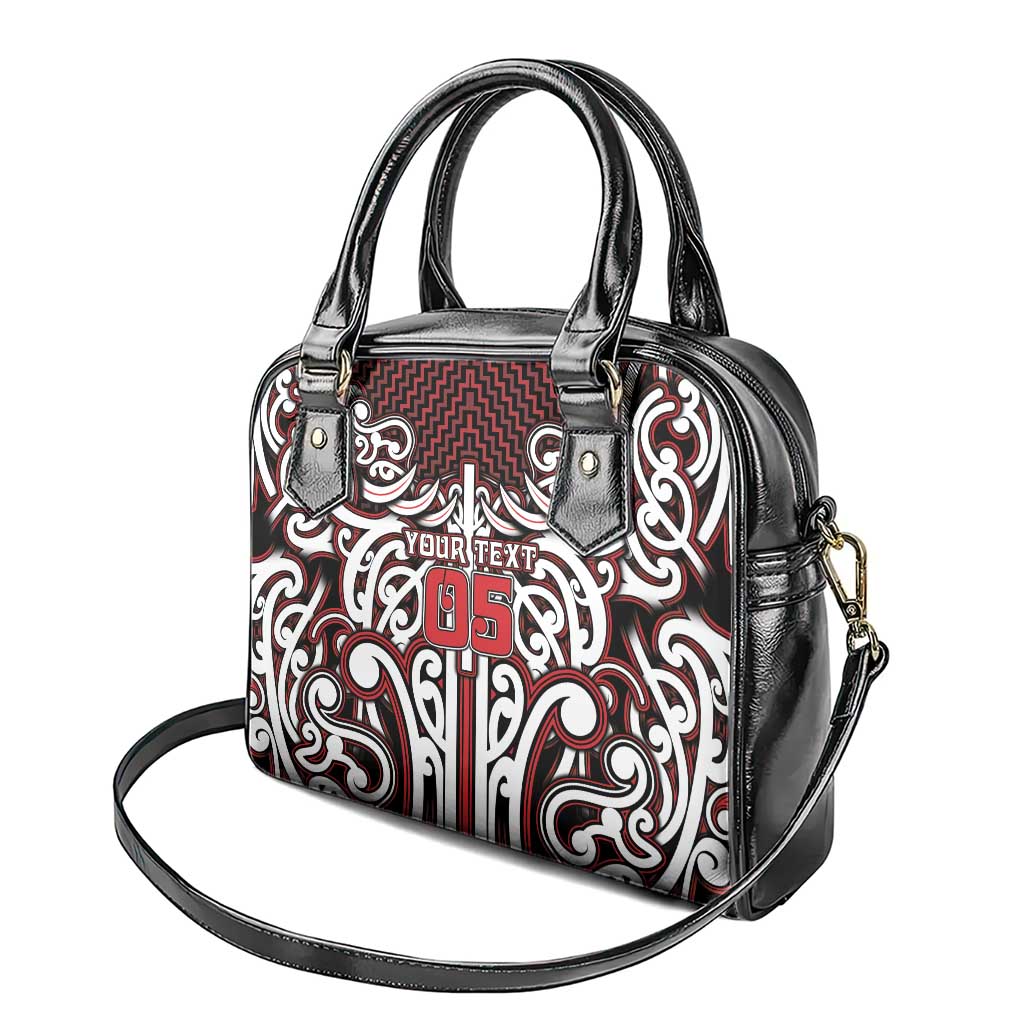 Custom Aotearoa Ngapuhi Shoulder Handbag Maori Tribal Pattern Mix Poutama LT05 - Polynesian Pride