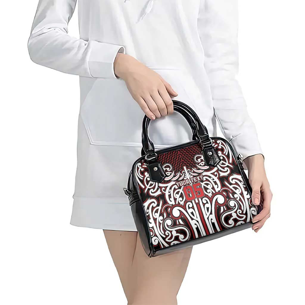 Custom Aotearoa Ngapuhi Shoulder Handbag Maori Tribal Pattern Mix Poutama LT05 - Polynesian Pride