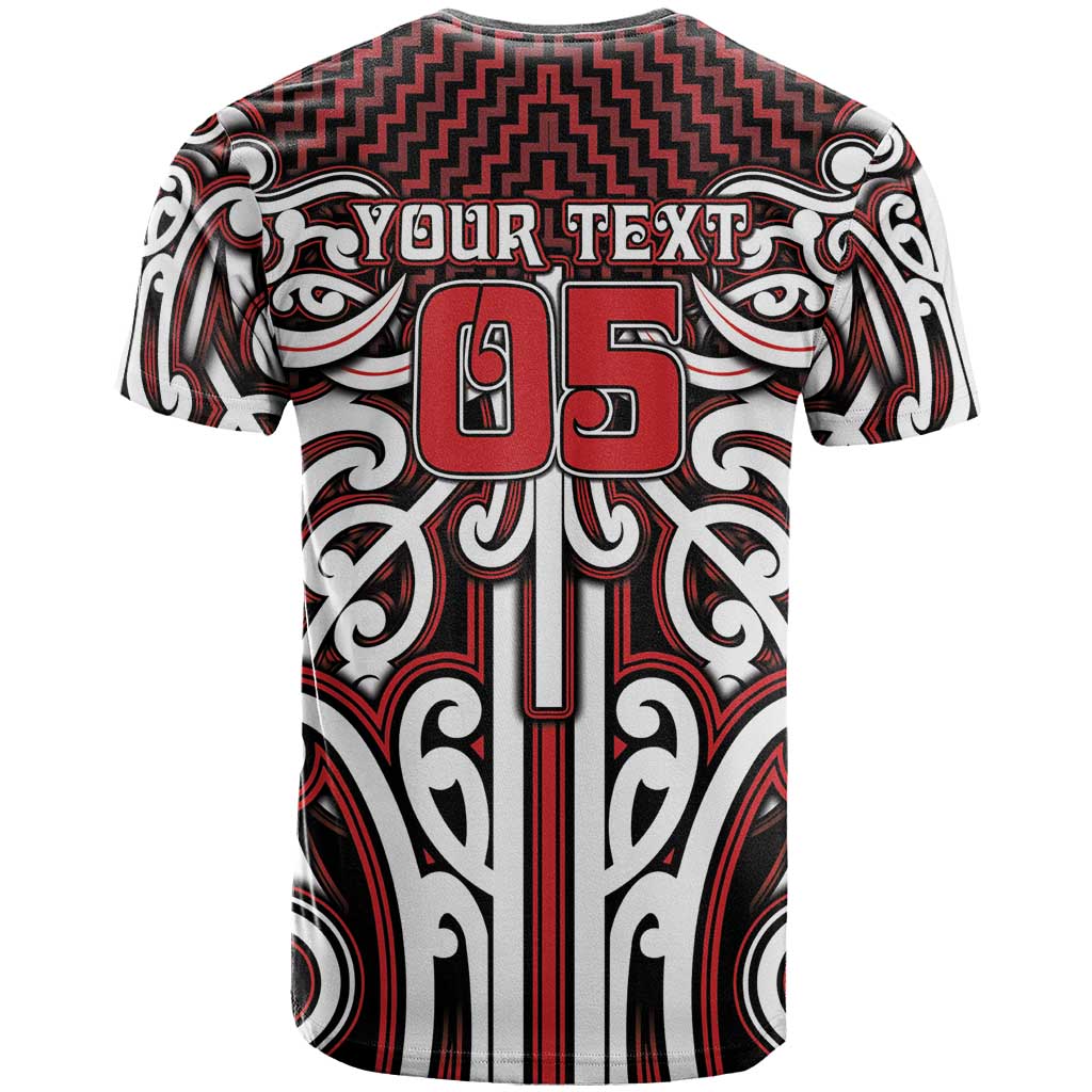 Custom Aotearoa Ngapuhi T Shirt Maori Tribal Pattern Mix Poutama LT05 - Polynesian Pride