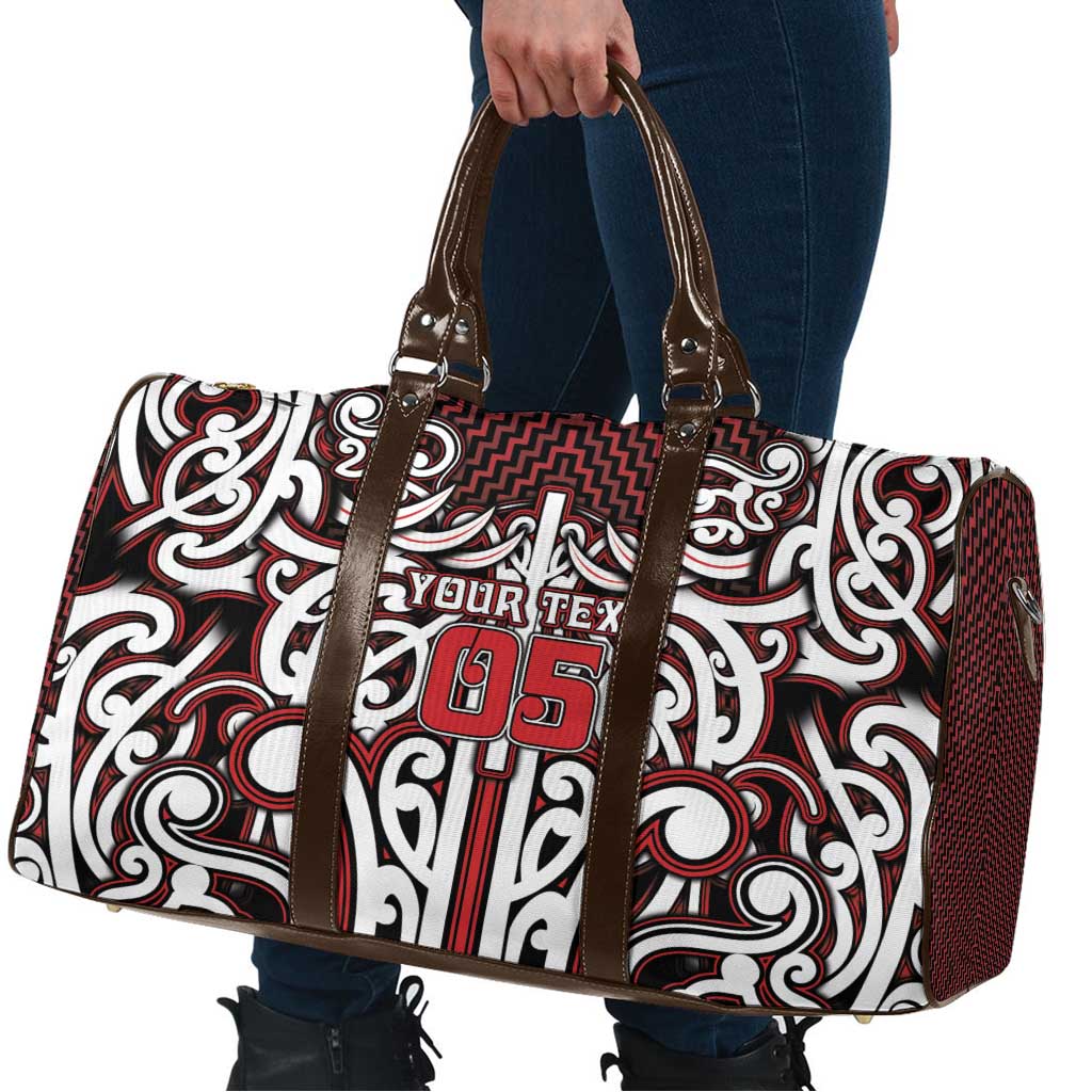 Custom Aotearoa Ngapuhi Travel Bag Maori Tribal Pattern Mix Poutama LT05 - Polynesian Pride