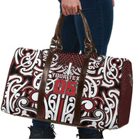 Custom Aotearoa Ngapuhi Travel Bag Maori Tribal Pattern Mix Poutama LT05 - Polynesian Pride