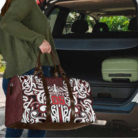 Custom Aotearoa Ngapuhi Travel Bag Maori Tribal Pattern Mix Poutama LT05 - Polynesian Pride