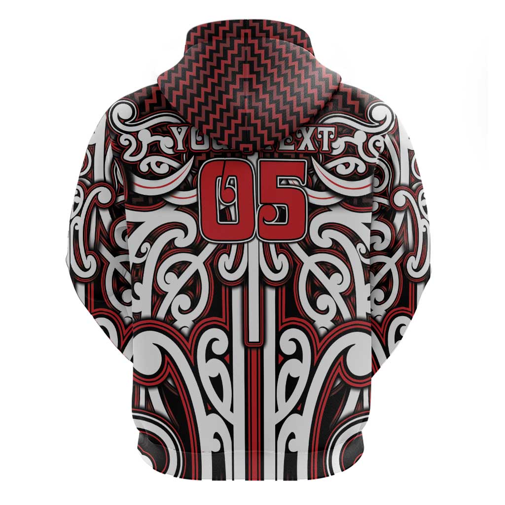 Custom Aotearoa Ngapuhi Zip Hoodie Maori Tribal Pattern Mix Poutama LT05 - Polynesian Pride