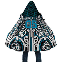 Custom Aotearoa Ngati Porou Cloak Maori Tribal Pattern Mix Poutama LT05 Unisex Blue - Polynesian Pride
