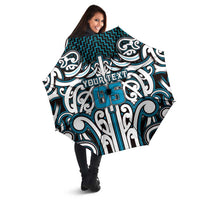 Custom Aotearoa Ngati Porou Umbrella Maori Tribal Pattern Mix Poutama LT05 - Polynesian Pride