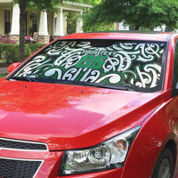Custom Aotearoa Ngai Tahu Auto Sun Shade Maori Tribal Pattern Mix Poutama LT05 - Polynesian Pride