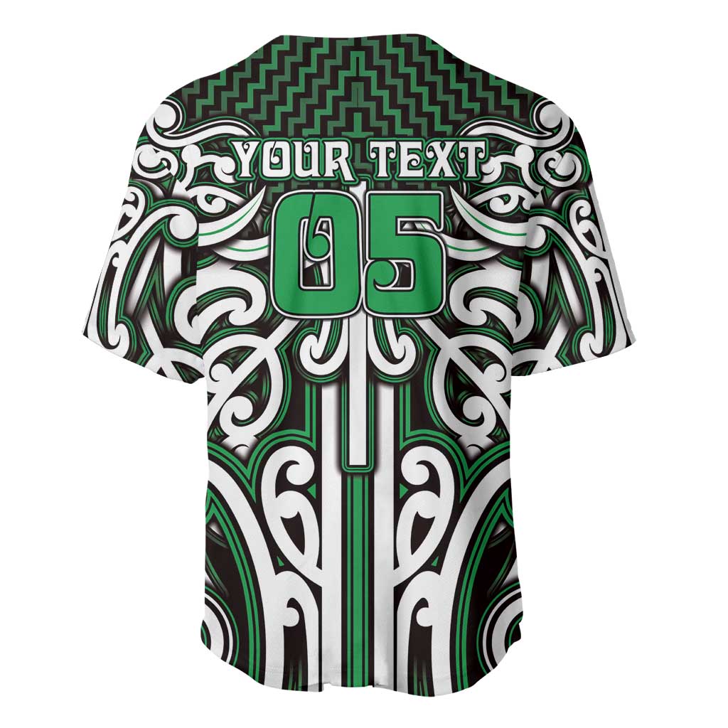Custom Aotearoa Ngai Tahu Baseball Jersey Maori Tribal Pattern Mix Poutama LT05 - Polynesian Pride