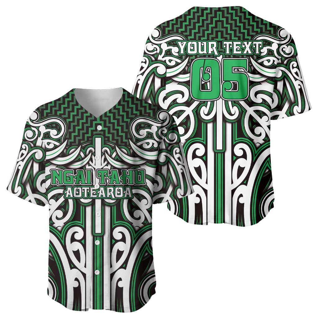 Custom Aotearoa Ngai Tahu Baseball Jersey Maori Tribal Pattern Mix Poutama LT05 - Polynesian Pride