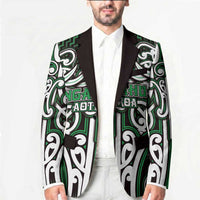 Custom Aotearoa Ngai Tahu Blazer Maori Tribal Pattern Mix Poutama LT05 - Polynesian Pride